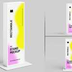 Free Tall Rectangle Acrylic Box Standee Mockups PSD set - Free PSD Download Free Tall Rectangle Acrylic Box Standee Mockups PSD set