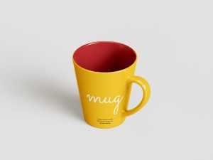 Free Tapered Mug Mockup PSD set