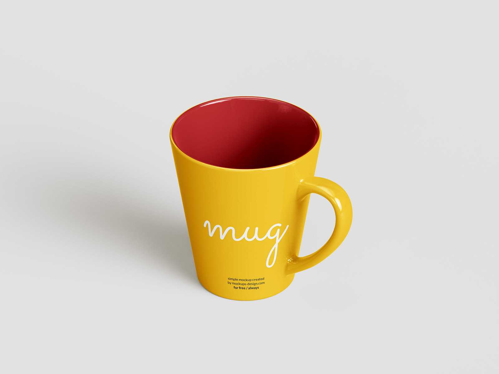 Free Tapered Mug Mockup PSD set