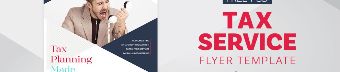 Free Tax Service Flyer Template in PSD
