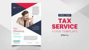 Free Tax Service Flyer Template in PSD