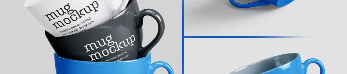 Free Tea / Coffee Cup Mockup 5 PSD Set
