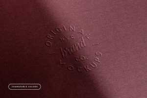 Free Textile Embossing Logo Mockup PSD - Free Photoshop Files | PsFiles