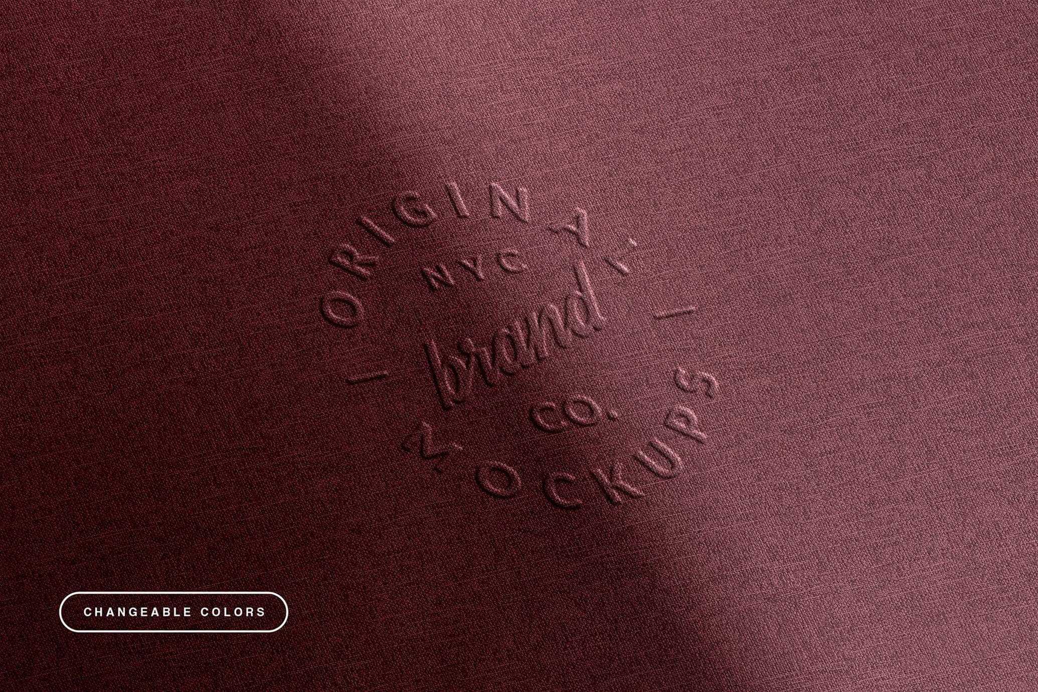 Free Textile Embossing Logo Mockup PSD - Free Photoshop Files | PsFiles