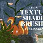 Free Texture Shader Procreate Brushes - Biso Studio