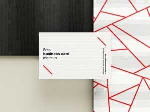 Free Textured Papers Stationery Mockup PSD