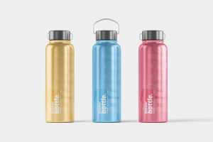 Free Thermal Bottle Mockup
