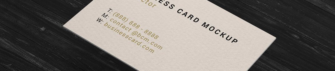 Free Thick Business Card Mockup PSD