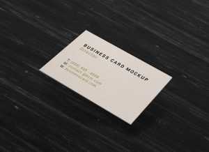 Free Thick Business Card Mockup PSD