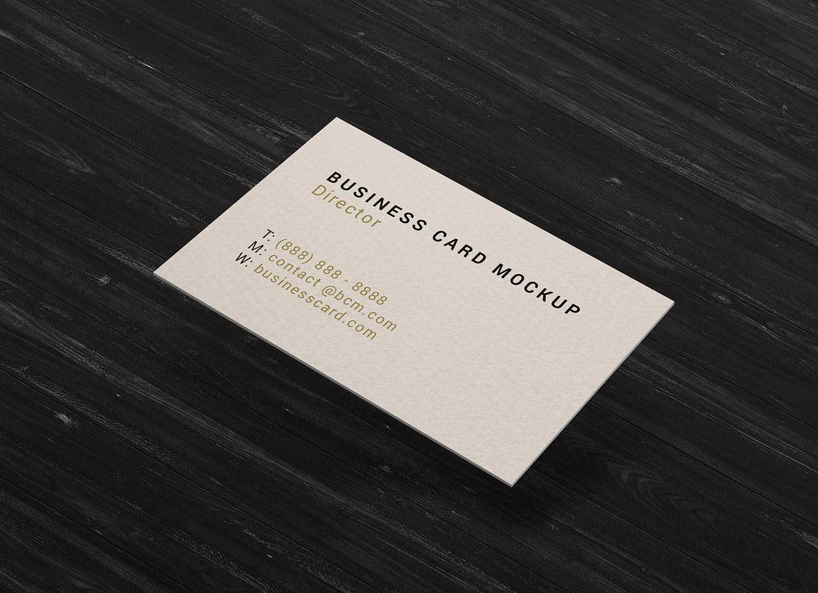Free Thick Business Card Mockup PSD