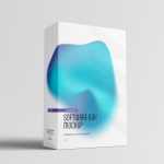 Free Thick Software Box Mockup