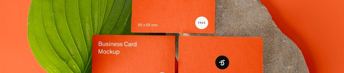 Free Three Business Cards Mockup PSD Free Three Business Cards Mockup PSD