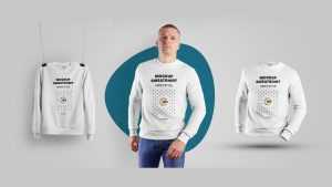 Free Three Men’s Full Sleeve TShirt/Sweatshirt Mockups