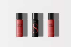 Free Three Plastic Bottle Mockups