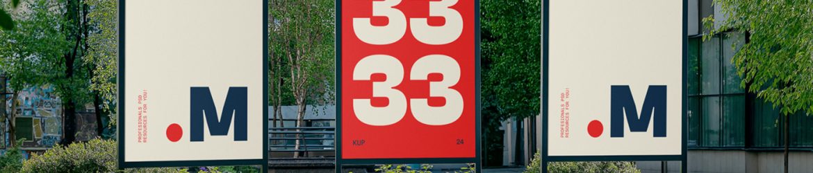 Free Three Posters in the Big City Mockup Free Three Posters in the Big City Mockup