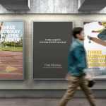 Free Three Subway Station Framed Ads Poster Mockup PSD - Free PSD Download Free Three Subway Station Framed Ads Poster Mockup PSD