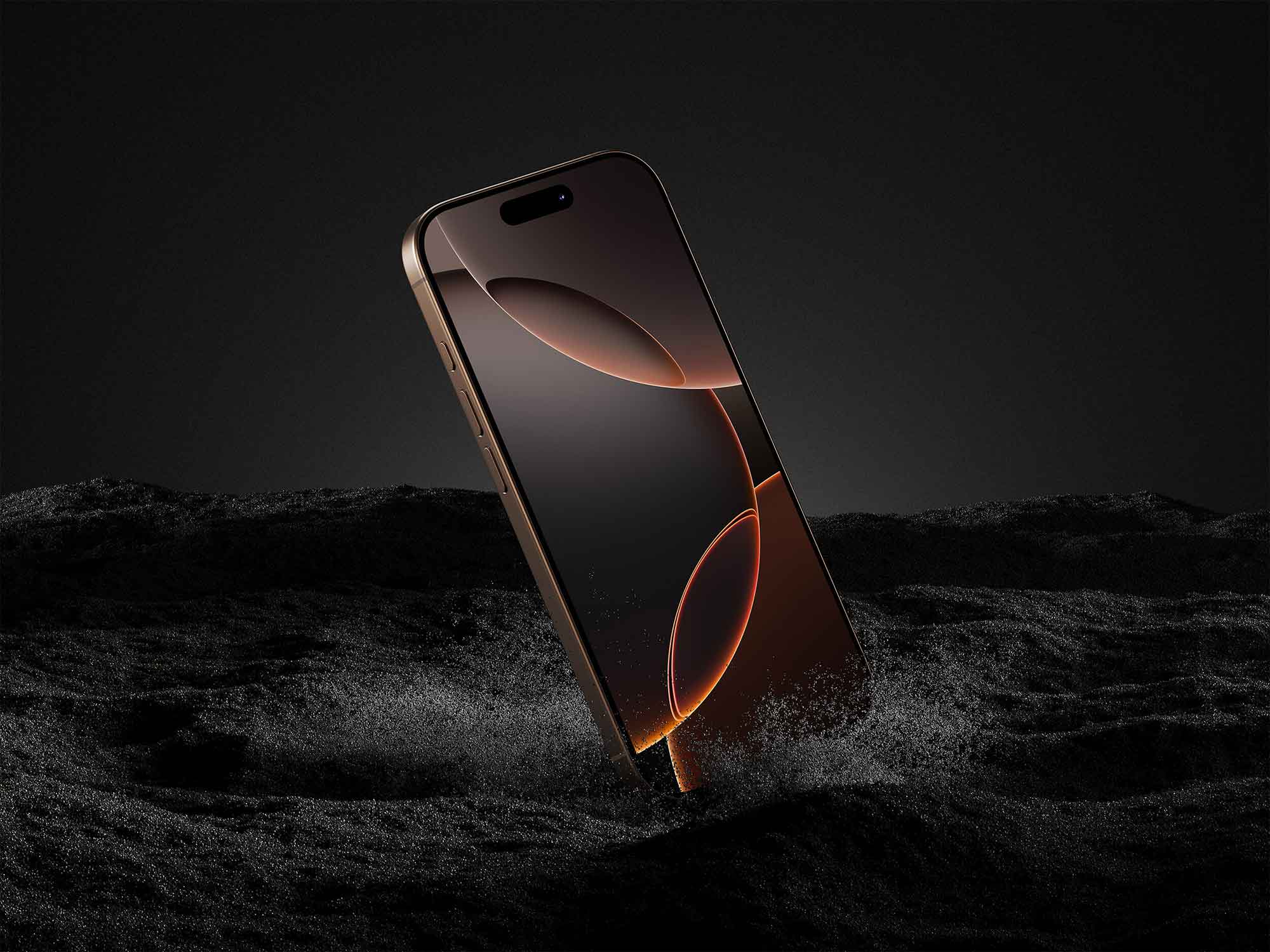Free Titanium iPhone 16 Pro Mockup