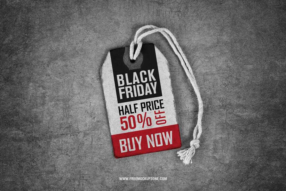 Free Top View of Vintage Price Label Tag Mockup PSD