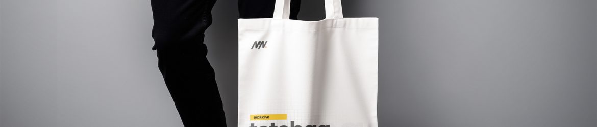 Free Tote Bag Mockup Holding By Hand