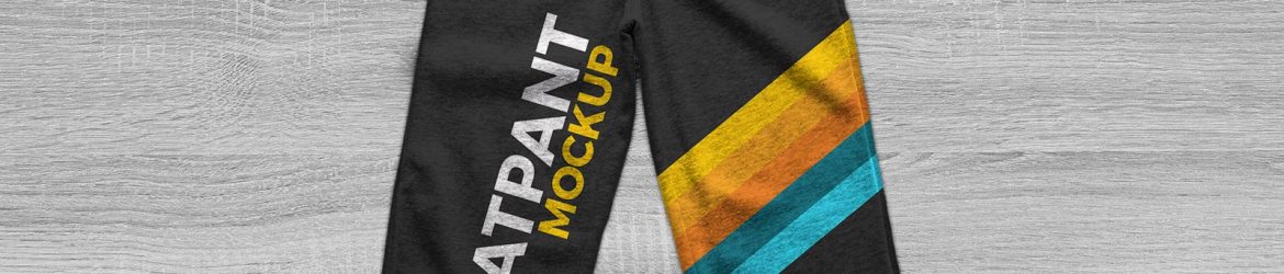 Free Track Pant, Sweatpants Trouser Mockup PSD
