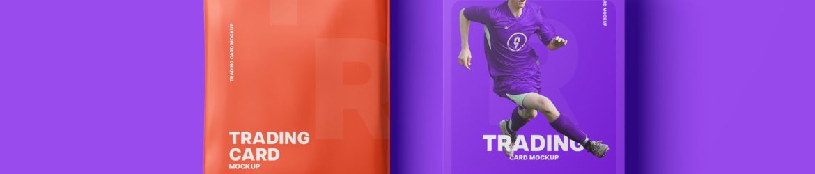 Free Trading Card Mockup PSD – Realistic & Editable