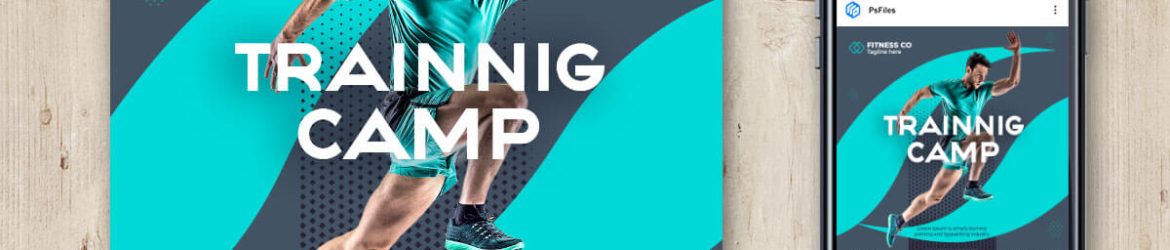 Free Training Camp Social Media Post PSD Template