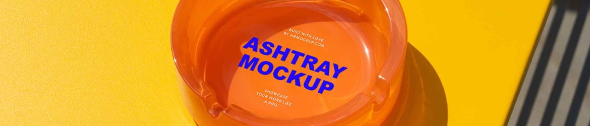 Free Transparent Ashtray Mockup PSD