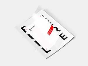 Free Transparent Cover A4 Brochure Mockup PSD