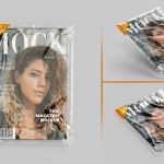 Free Transparent Cover Wrapped Magazine Mockup PSD Set - Free PSD Download Free Transparent Cover Wrapped Magazine Mockup PSD Set