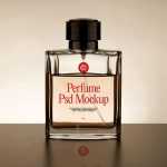 Free Transparent Perfume Bottle Mockup