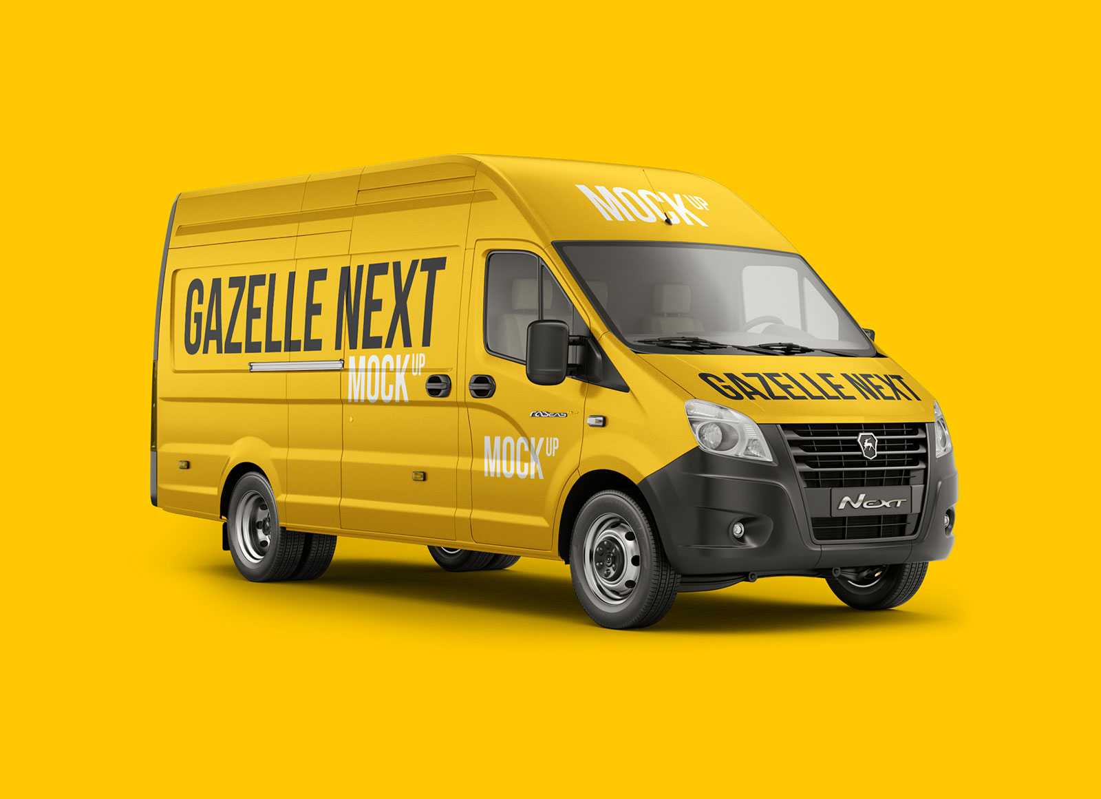 Free Transporter Panel Van Mockup Vehicle Sign Branding