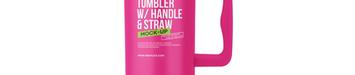 Free Travel Tumbler Mockup PSD