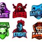 Free Trending Gaming Clan Mascot Logo Design Template PSD, Ai, EPS files