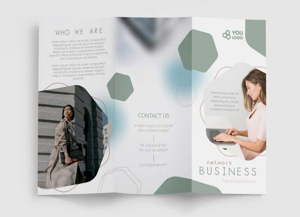 Free Tri-Fold Business Brochure PSD Template