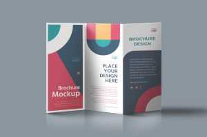 Free Tri Folded Brochure Mockup PSD