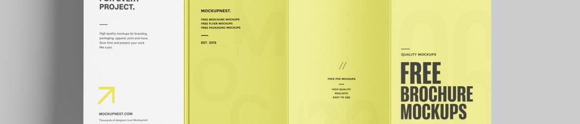 Free Trifold Flyer Mockup Front And Back