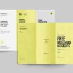 Free Trifold Flyer Mockup Front And Back
