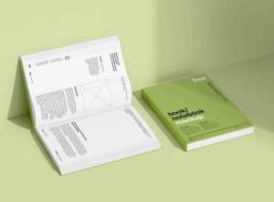 Free Two Books Mockup PSD PsFiles