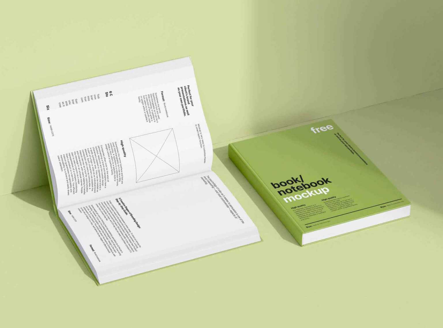 Free Two Books Mockup PSD PsFiles