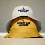 Free Two Bucket Hat Mockups