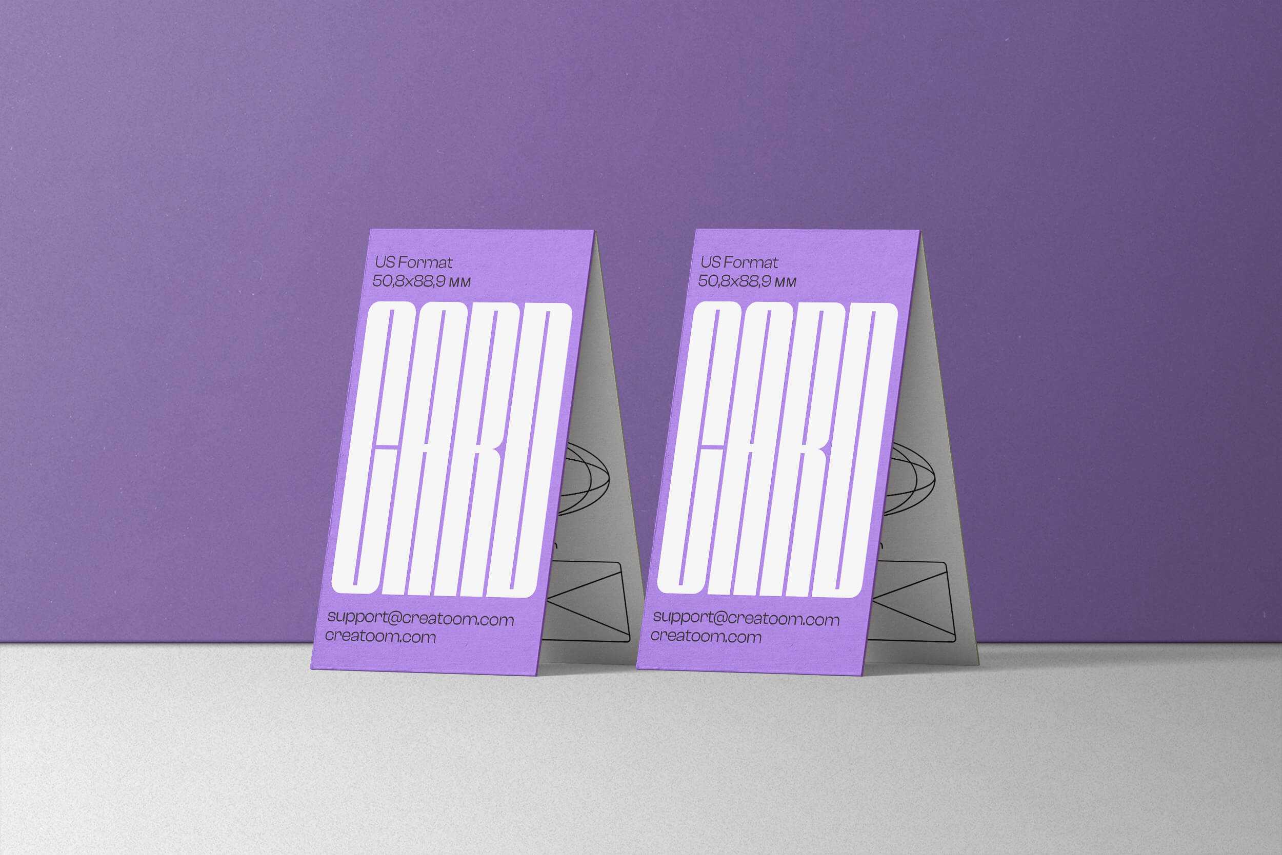 Free Two Business Card Mockups PSD