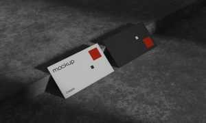 Free Two Business Cards Mockup PSD PSD