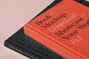 Free Two Hardcover Books Mockup