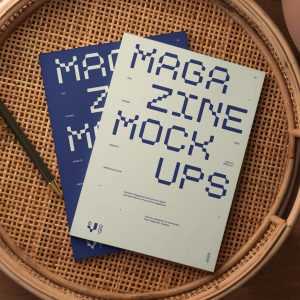Free Two Magazine Cover PSD Mockups