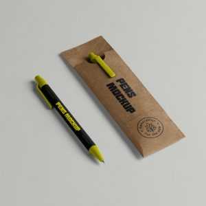 Free Two Pens with Case Mockup