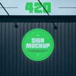 Free Two Signs Mockup