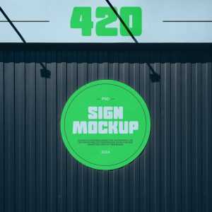 Free Two Signs Mockup