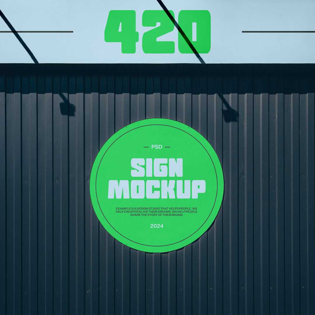 Free Two Signs Mockup