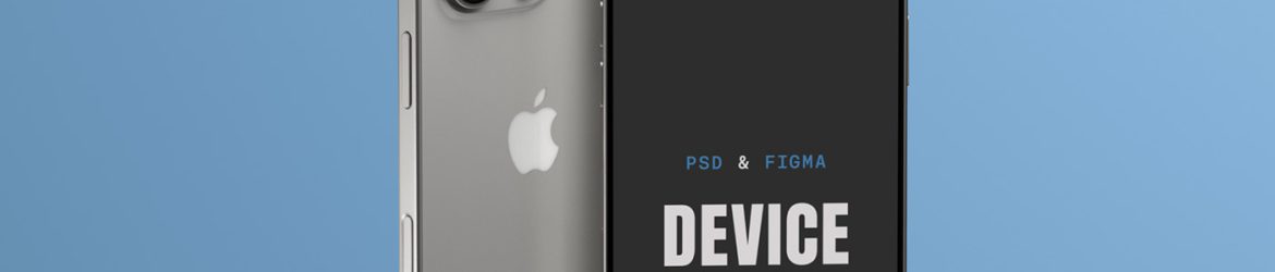 Free Two Standing Front View iPhone 16 Pro Mockups