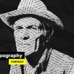Free Typography Portrait Photo Effect PSD